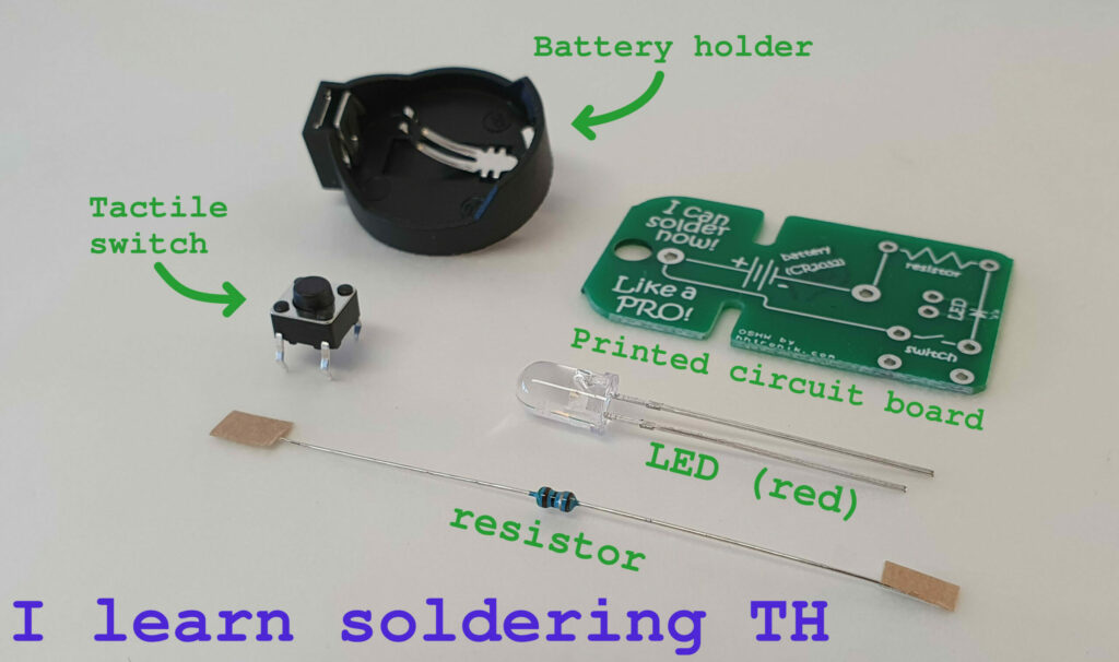 I learn soldering Through hole kit