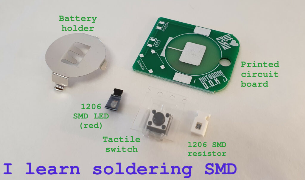 I learn soldering SMD kit