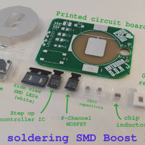 I learn soldering SMD boost edition kit